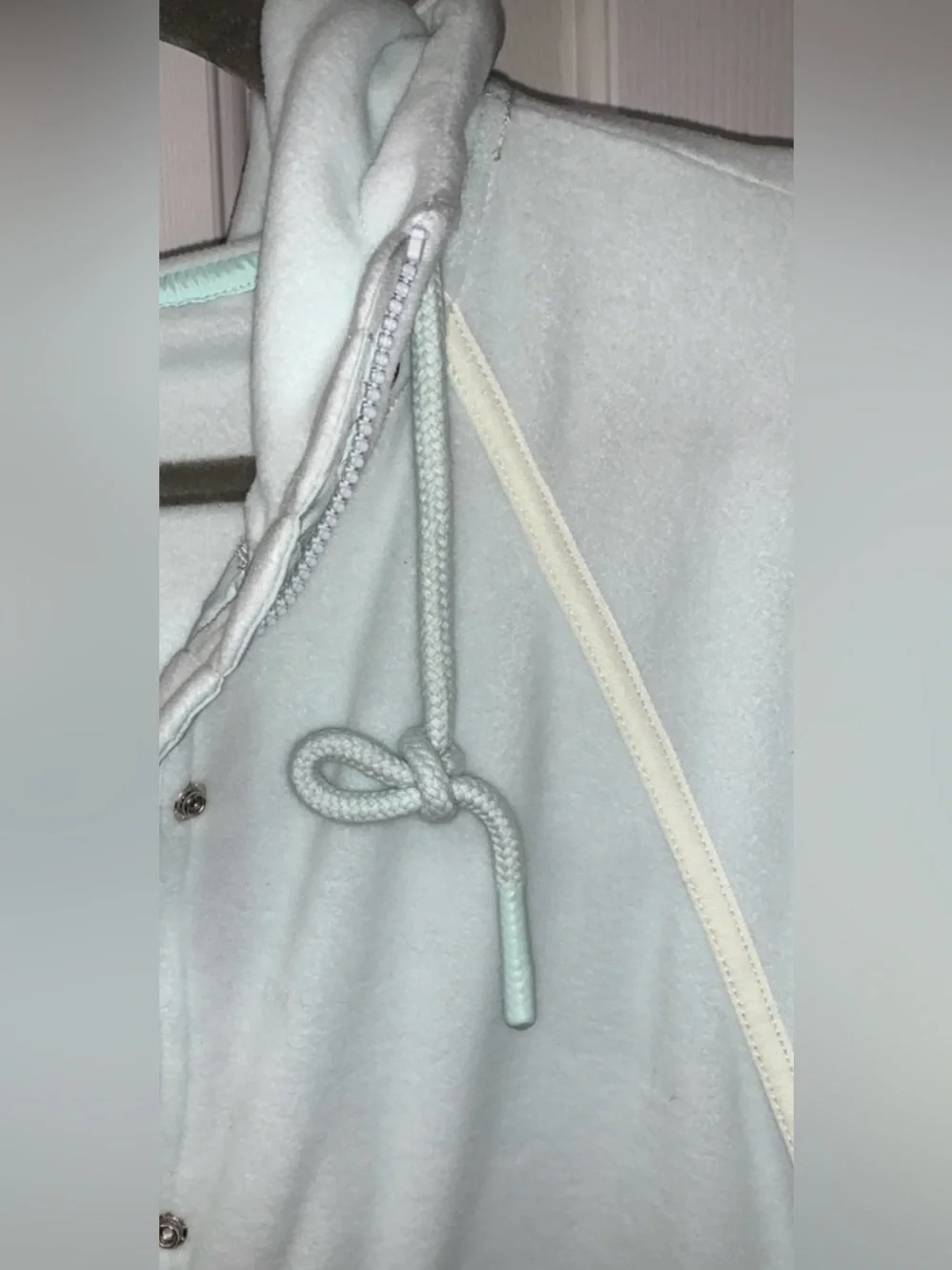 Free People Movement Dream Team Plush Fleece Hoodie in Icicle Sz Med Lightweight